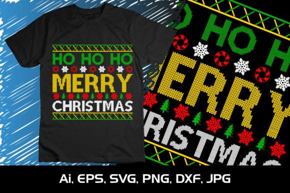 Download Ho Ho Ho Merry Christmas Typography SVG - Ho ho ho merry christmas Collection